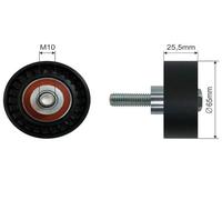 New Deflection/Guide Pulley, V-ribbed belt for FIAT:STILO,BRAVO II,RITMO III