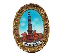 New Delhi India Resin 3d Strong Fridge Magnet Souvenir Tourist Gift Chinese Magnet Hand Made Craft Creative Home and Kitchen Decoration Magnetic Sticker