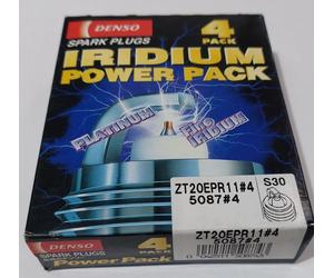 NEW DENSO 4PK IRIDIUM SPARK PLUGS ZT20EPR11 (5087) FINE IRIDIUM