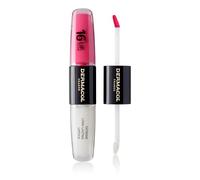 NEW Dermacol - 16-Hour Lip Colour, Highly Pigmented Glossy Lip Stain, Two-Phase Lip Plumper Gloss, Kissproof Lip Makeup Products with Matte and Glitter Finish, n. 18