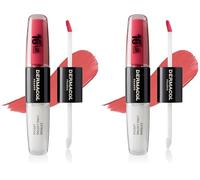 NEW Dermacol - 16-Hour Lip Colour, Highly Pigmented Glossy Lip Stain, Two-Phase Lip Plumper Gloss, Kissproof Lip Makeup Products with Matte and Glitter Finish, n. 36 (Pack of 2)