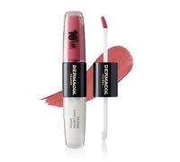NEW Dermacol - 16-Hour Lip Colour, Highly Pigmented Glossy Lip Stain, Two-Phase Lip Plumper Gloss, Kissproof Lip Makeup Products with Matte and Glitter Finish, n.1