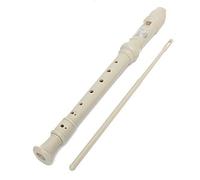 New Descant Soprano Recorder 8-Hole Music Instrument with Cleaning Rod + Bag Case by Indian Collectible
