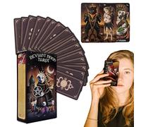 New Deviant Moon Tarot - Fate Divination Guidance Cards | Oracle Party Entertainment Board Game | Card Deck For Beginners | Intuitive Past Present Future Reading | 78 Tarot Cards Portable Gift