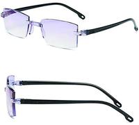 New Diamond-Cut Bifocal Progressive And Anti-Blue Eyewear,Ultralight Reading Glasses-Look Far,Look Near,Anti-Blue Progressive Far and Near Dual-use Reading Glasses,Multifocus Reading Glasses (+2.00)