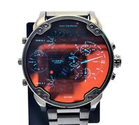 NEW DIESEL DZ7395 MR. BIG DADDY 2.0 MULTIPLE TIME ZONES BLACK MENS WATCH