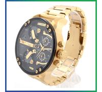 New DIESEL Mr. Daddy 2.0 DZ7333 Gold Strap 57mm Mens Watch 3 Days Express Post