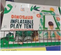 New Dinosaur Inflatable Play Tent, Get Ready for Dino-Mite Adventures, Spacious, Dinosaur-Themed Playhouse is Designed for Kids to Explore, Play, and Learn, Made with Durable, Easy-to-Clean.