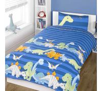 Dinosaurs Blue Duvet Cover Set, Single