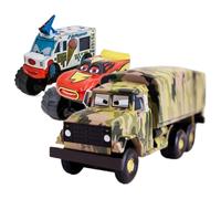 New Disney alloy die-cast Disney Pixar cars Bigfoot ice cream tall car glasses truck toy car model toy car boy gift yellow green truck
