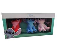 NEW Disney Stitch Plush Keychain 3pk Soft Plush Toy - Stitch, Angel and Leroy