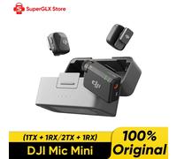 New DJI Mic Mini (2TX+1RX+Charging Case) Wireless Microphone with Intelligent Noise Cancelling High-Quality Audio DJI Original Mic Mini 2TX 1RX