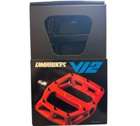 New: DMR Bikes V12 Pedals - Red Colour (100mm Long x 95mm Wide, 16mm Thick)