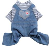 New Dog Comfortable Soft Overalls Puppy Cute Sweater Shirt Corduroy Pants One-Piece Outfit Pet Stylish Winter Clothes for Small Dogs Chihuahua Dachshund Daily Holiday Jumpsuit Costum(Size:XS,Color:H#)