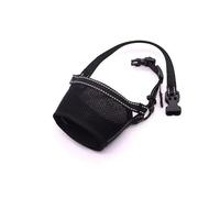 New Dog Muzzle for Small Dogs, to Prevent Biting, Soft Material with Reflective & Adjustable Strap, Breathable Mouth Guard for Biting Chewing Grooming, Allow Panting Drinking (Black, S Size)