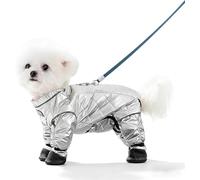 New Dog Winter Onesie with Boots, Waterproof Full Coverage Dog Coat, Reflective Quilted Snowsuit for Small Medium Breeds, Warm Clothes for Snow & Rain Easy to clean(Size:2xl)