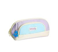 New Dopaamine Magnetic Button Pencil Case Large Capacity Opening Design Stationery Bag for Middle and Primary School Students