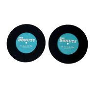 Dr Suzuki The Donuts 7" Vinyl Record Slipmats (pair, black/blue)
