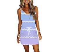 New Dress for Women Double Pocket Cord Hanging Temperament for Commuting Hundreds of Skirt-A, 3#, XL