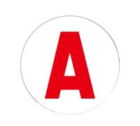 New Driver Magnet, French Learner Car Sign, 5.91 Inches Letter A Auto Decal, Magnetic Bumper Plate, Ideal for Teens, Women, Adults, Training Vehicles, Road Safety, and Driving Practice