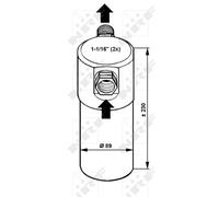 NRF 33083 AC receiver drier