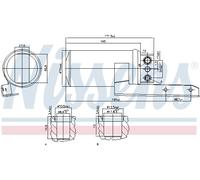 NISSENS 95236 AC receiver drier