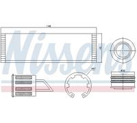 DRYER AIR CONDITIONING 95515 FOR VW SEAT CCZA 2.0L CFGB/CFFB/CFFA/CFFE 2.0L 4cyl