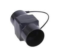 New Duct Fan Powerful Inline Exhaust 12V 6W Blower 50mm Indoor Air for Workshop Basement Tent Ventilation(Nero)