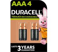 Duracell Rechargeable AAA Pack of 4, none