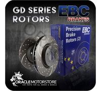 NEW EBC TURBO GROOVE FRONT DISCS PAIR PERFORMANCE DISCS OE QUALITY - GD7512