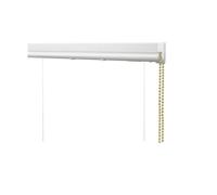 New Edge Blinds Deluxe PVC Cassette Roman Blind Kit with Brass Chain (250cm Drop) in White | Size: 90 cm New Edge Blinds White 90 cm