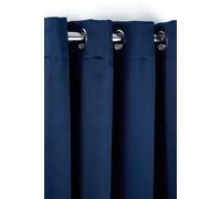 New Edge Blinds Essential Woven Thermal Blackout Eyelet Curtains in Navy | Size: 168 cm width x 229 cm drop New Edge Blinds Navy 168 cm width x 229 cm drop
