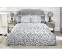 Harrow Duvet Set In Silver Grey
