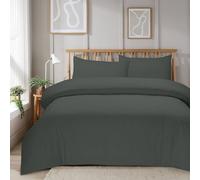 Mayfair Stripe Duvet Set In Grey - Double