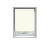 100Cm No Drill Self Adhesive Cream Thermal Blackout Roller Blind (170Cm Drop)