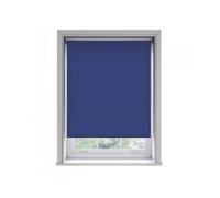 100Cm No Drill Self Adhesive Navy Thermal Blackout Roller Blind (170Cm Drop)