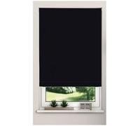 New Edge Blinds Thermal Blackout Roller Trimmable Blinds 165cm Drop in Black | Size: 75 cm width x 165 cm drop New Edge Blinds Black 75 cm width x 165 cm drop