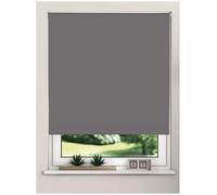 New Edge Blinds Thermal Blackout Roller Trimmable Blinds 165cm Drop in Grey | Size: 75 cm width x 165 cm drop New Edge Blinds Grey 75 cm width x 165 cm drop