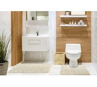 New Edge Blinds Tumble Twist Collection Pure Cotton 2pc Bath set in Cream | Size: 50 cm x 80 cm New Edge Blinds Cream 50 cm x 80 cm