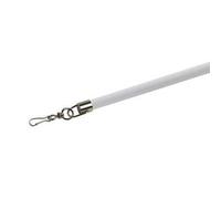 New Edge Blinds Curtain Draw Rod Pair125cm White Dr, White