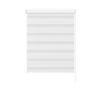 New Edge Blinds White Day & Night Zebra Roller Blind (165cm drop) - 90cm | Size: 170 cm New Edge Blinds White 170 cm