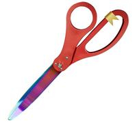 New Edition Grand Opening Scissors - 25'' Shears Red with Rainbow Blades for Ribbon Cutting Ceremony Heavy Duty Red Scissors Ribbon Cutting Shears for Inauguration Ceremonies & Special Events
