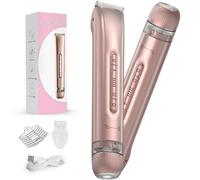 New Electric Bikini Trimmer Lady Shaver for Women,2 in 1 Dual Head Shaver,IPX7 Waterproof Wet & Dry,Portable Razors for Hair Face Eyebrow Mustache Beard Arm Leg Girl's Razor