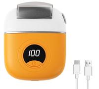 New Electric Callus Remover for Feet, Portable Rechargeable Foot Repair and Grinding Device with Digital Display, Heel Polisher File for Men Women Dry Callus Dead Skin (Yellow)