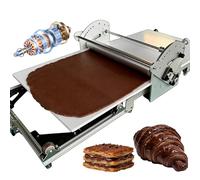 New Electric Dough Sheeter for Home & Small Bakeries, 40" Counter Top Dough Rolling Machine with Adjustable Thickness, Auto Reverse Rolling, 304 Stainless Steel, Foldable Design for Pastry