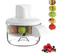 New Electric Peeler, Automatic Peel Machine for Potatoes, Grapes & Garlic, Rechargeable Wireless Fruit and Vegetable Skin Remover White