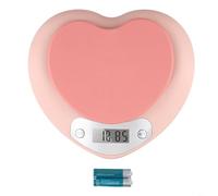New Electronic Kitchen Scale Pink LCD Heart Shaped 5Kg Weighing Food Scale Tare Function Compact Design Kitchen Accessories