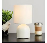 New Elegant & Contemporary Design Table Lamp Ceramic Base and Fabric Shade Table Lamp Office Home Decor (Cream)