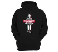 NEW Eliminated Game Squid Hoodie Inspired Survival Korean TV Drama Show Christmas Merch Men Women Unisex Costume Sweatshirt (UK, Alpha, S, Regular, Regular, Black)