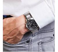 NEW GENUINE EMPORIO ARMANI AR2434 MENS WATCH STAINLESS STEEL BLACK DIAL & SILVER